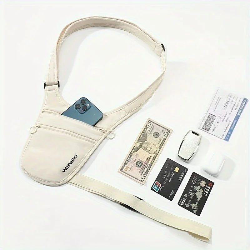 Travel Anti-Theft Waist Bag, Can Store Passport ID Money Credit Card Crossbody Small Bag, Outdoor Sports Running Belt Bag