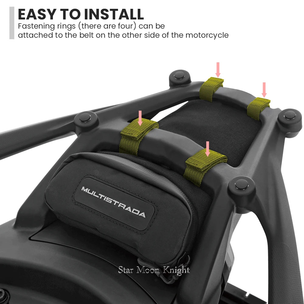 For Ducati Multistrada V4S V4 S V4 Pikes Peak Rally Accessories Luggage Rack Under Bag Travel Storage Tool Waterproof Bags