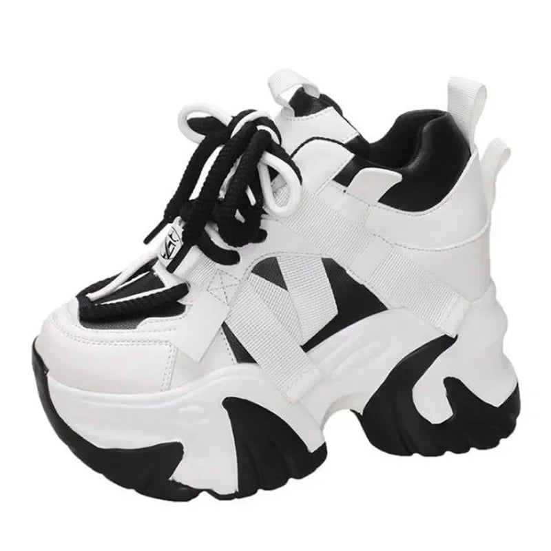 Women Sneakers Luxury Shoes 2024 Fashion Tennis Female Platform Woman-shoes Designer Trainers Thick Sole New Casual Lace-Up Shoe