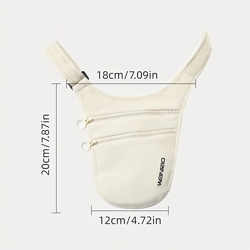 Travel Anti-Theft Waist Bag, Can Store Passport ID Money Credit Card Crossbody Small Bag, Outdoor Sports Running Belt Bag