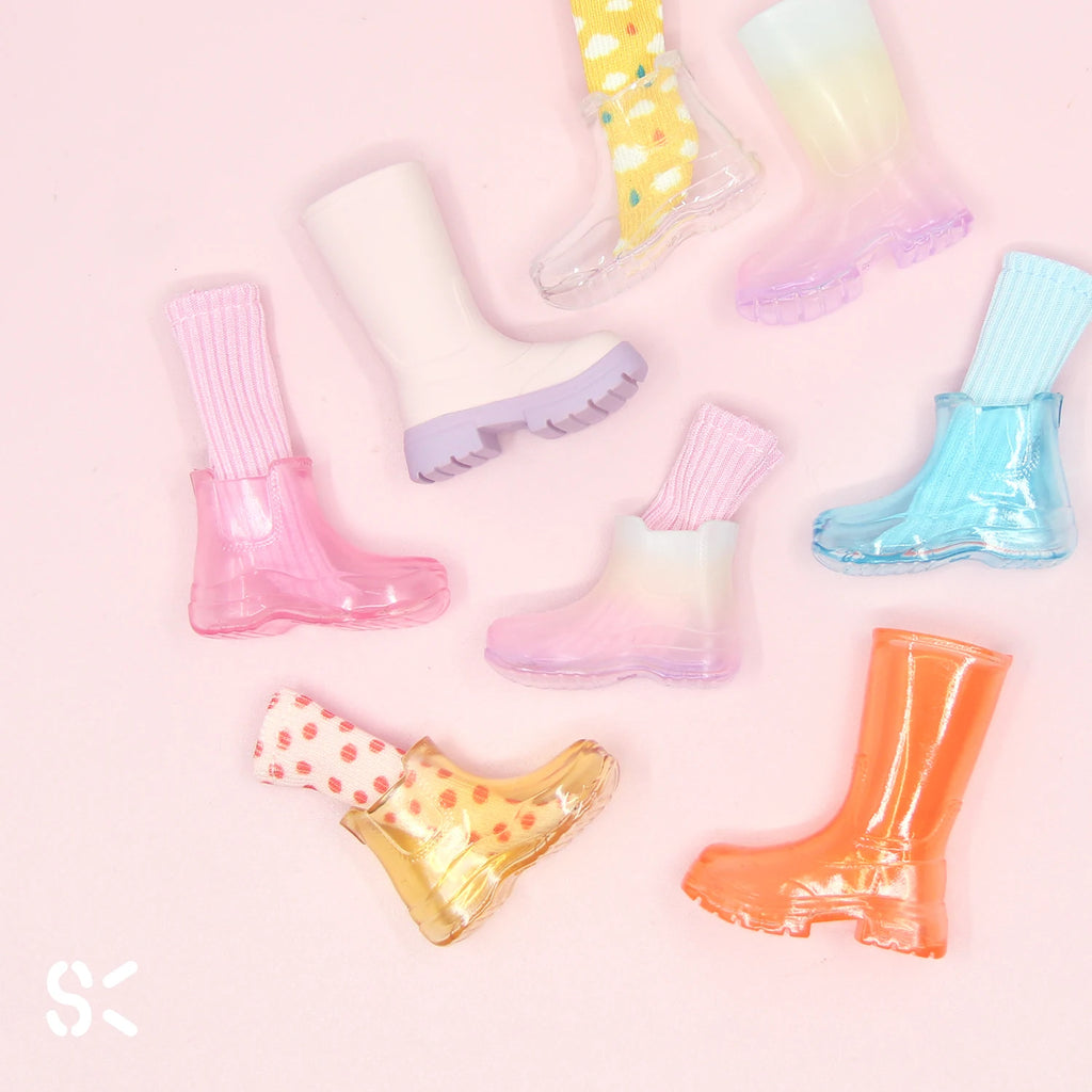 In-stock! SK Couture Rubber Boots for Blythe Obitsu 22, 24, Pureneemo XS-M
