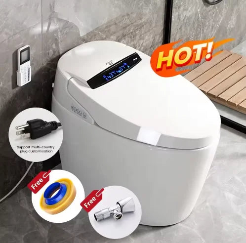 Economical modern automatic foot sensor flushing luxury smart toilet remote control toilet Wc integrated smart toilet