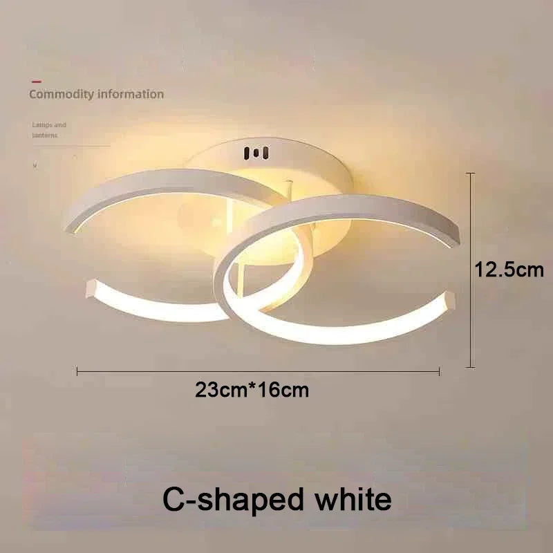 Modern LED Aisle Ceiling Lights Nodic Home Lighting Led Surface Mounted for Bedroom Living Room Corridor Light 3-color lighting