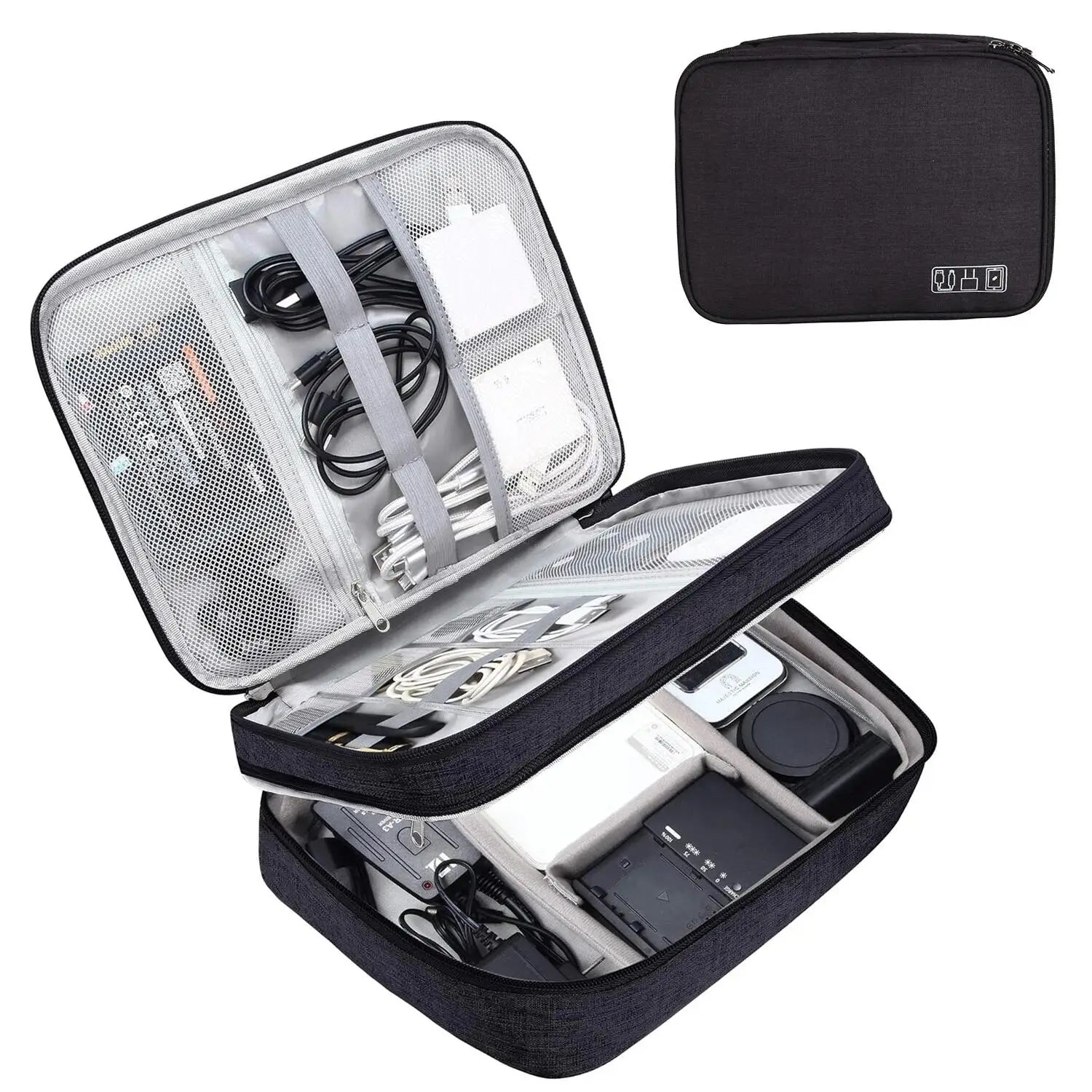 Travel Organizer Bag Cable Storage Pouch Carry Case Portable Waterproof Storage Bag Cable Charger Cord Organizer Bag Accessories